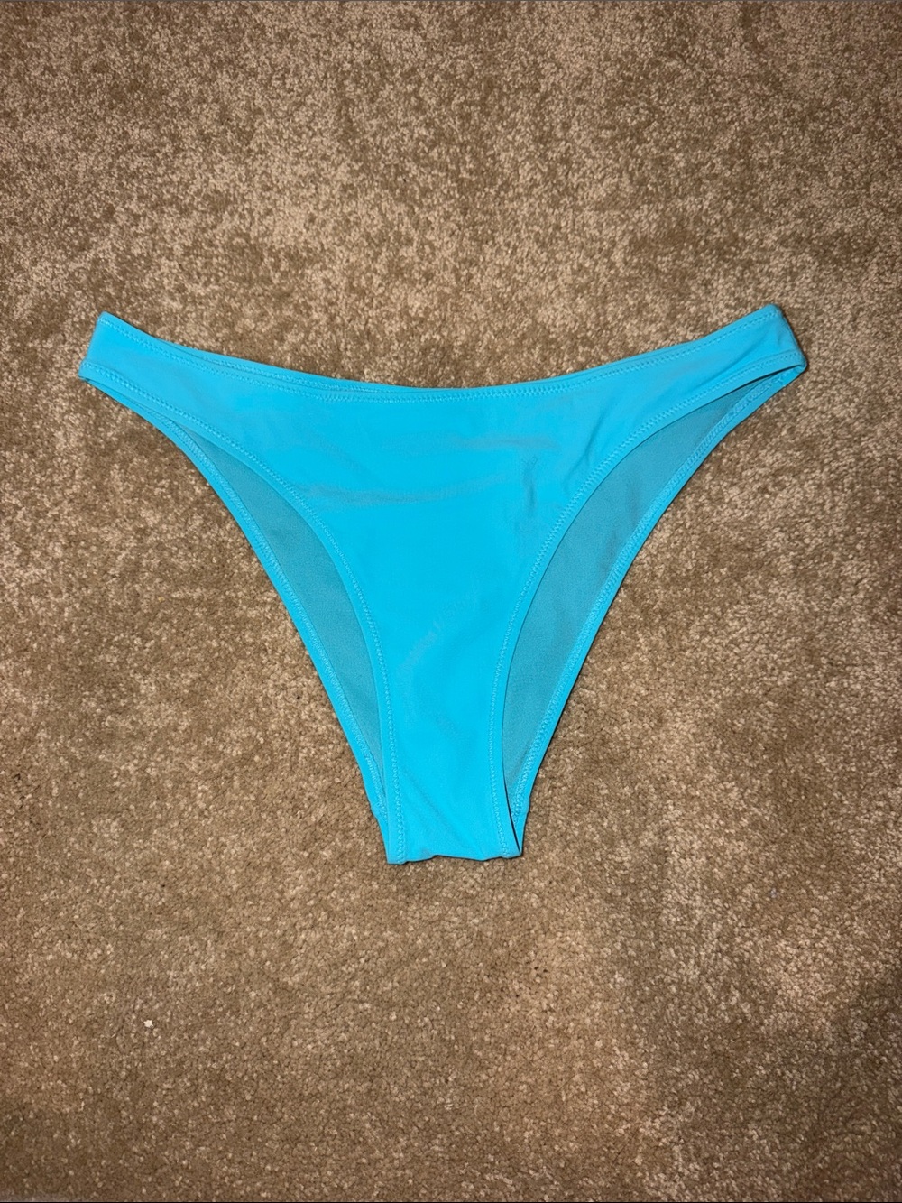 Women’s High-Cut Bikini Bottom — Bright Turquoise